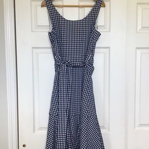 JCrew Gingham midi dress